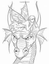 Dragon Coloring Pages Fairy Info Fantasy sketch template