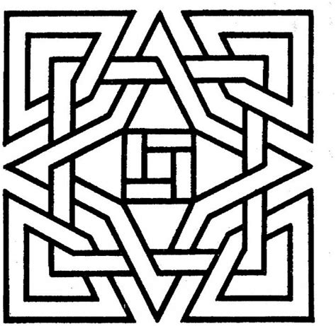 printable geometric coloring pages everfreecoloringcom