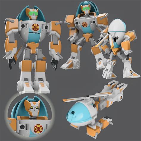 attempt  making  articulated rescue bots blades figure printing