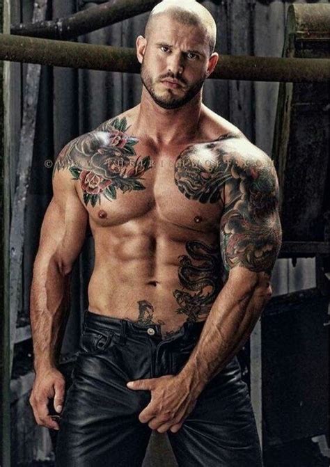 pin by rave on men inked men tattoos for guys leather men