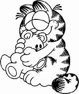 Garfield Coloring Pages Coloringpages1001 Gif sketch template