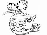 Coloring Pages Teapot Decorative Color Printable Getdrawings Getcolorings Clipart sketch template