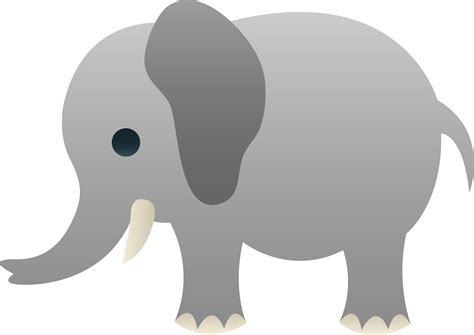 gray elephant clip art  clip art