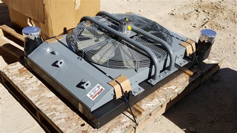 aluminum charge air cooler repair rebuild    hydraulic fan motor   dml drill rig