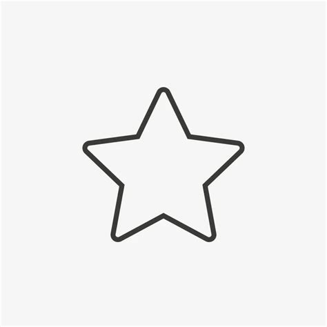 star outline icon stock vector  kchungtw