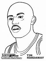 Hardaway Sportspeople Tim Coloring Pages sketch template