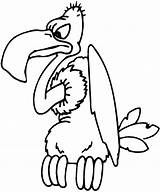 Vulture Coloring Pages Color Animals Animal sketch template