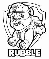 Paw Patrol Coloring Pages Rubble Printable Chase Kids Drawing Cartoon Print Colouring Color Sheet Printables Top Halloween Skye Everest Visit sketch template