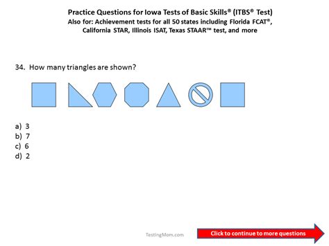 printable iowa test practice