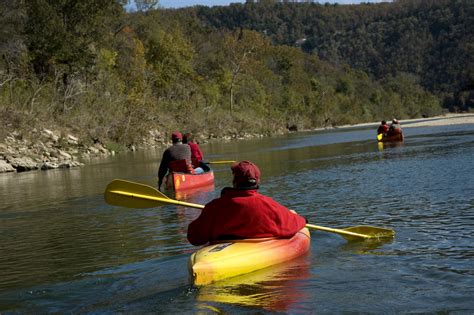 kayak canoe  arkansas buffalo river ozark mountain region places