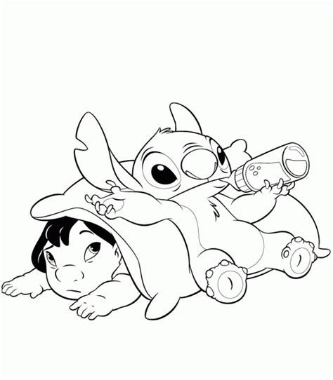 stitch coloring pages  print