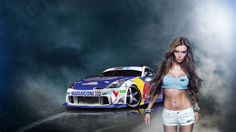 60 Sexy Cars And Girls Wallpaper And Pictures