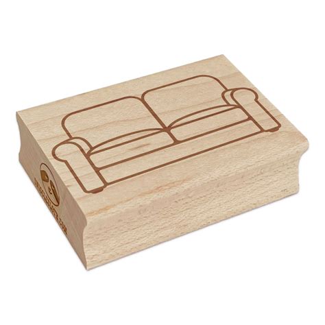 sofa couch rectangle rubber stamp  stamping crafting etsy uk