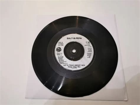 Salt N Pepa Lets Talk About Sex 7 Vinyl Record Very Good Condition 4