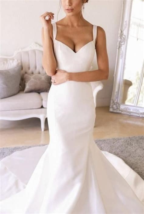 Maggie Sottero Ivory Satin Marcato Teagan Modern Wedding Dress Size 16