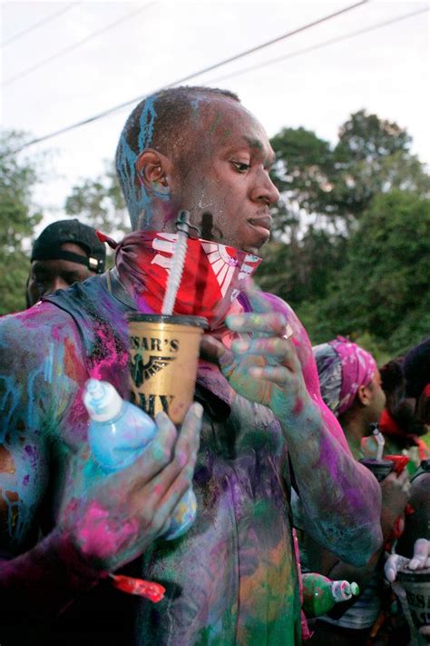 Usain Bolt Gets Very Close To Revellers At Trinidad Street