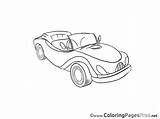 Cabriolet Coloring Pages Kids Sheet Title sketch template