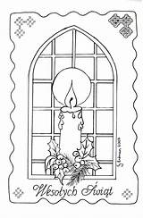 Pergamano Christmas Coloring Pages Patterns Pattern Parchment Cards Craft Candle Coloriage Colouring Noël Noel Window Templates Polish Candles Dessin sketch template