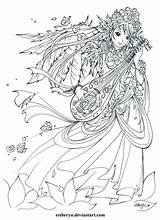 Coloring Contest Pages Manga Coloriage Adults Fairy Par Adult Dessin Template Mini Color Enregistrée Choose Board sketch template