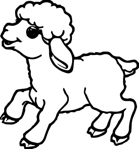 lamb outline drawing  getdrawings
