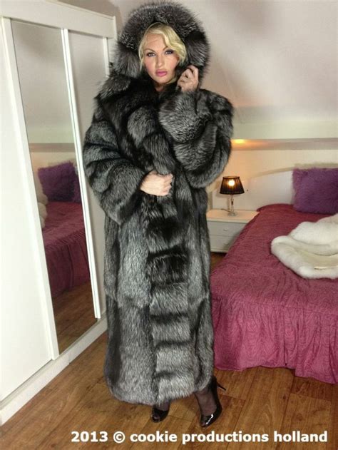 Huge Silver Fox Coat Fur Coat Fur Fashion Fox Fur Coat