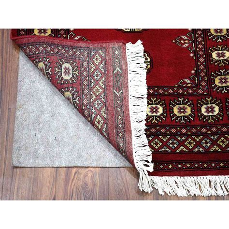 elephant feet design mori bokara runner organic wool hand knotted oriental rug