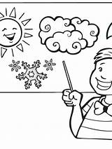 Weather Coloring Pages Sunny Spring Rainy Color Preschool Rain Printable Windy Getdrawings Getcolorings Colorings sketch template