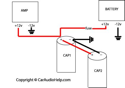 wiring amps   capacitor car audio diymobileaudiocom car stereo forum