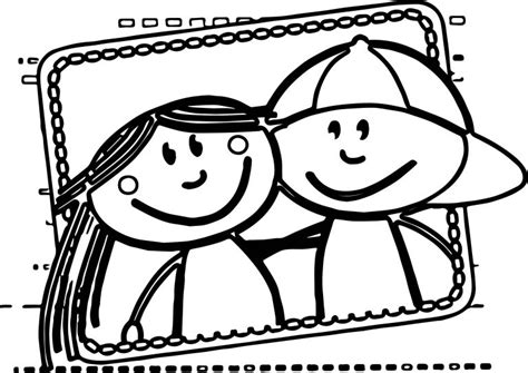 friends boy  girl coloring pages wecoloringpagecom