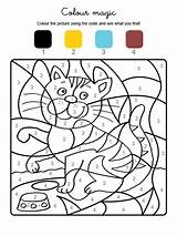 Malen Zahlen Coloriage Magique Katzen Katze Trop Mignon Tigre Bauernhof Numeros Imprimer Dificiles Descubre Thema Gatos Tigres Kolorowanki Schmetterling Dibujar sketch template