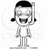 Snorkel Gear Clipart Outlined Thoman Cory sketch template