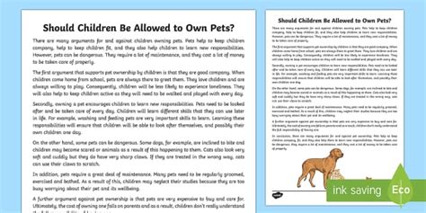 children  allowed   pets discussion writing sample