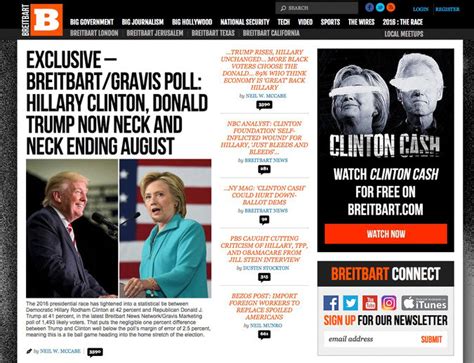 breitbart rises from outlier to potent voice in campaign the new york times