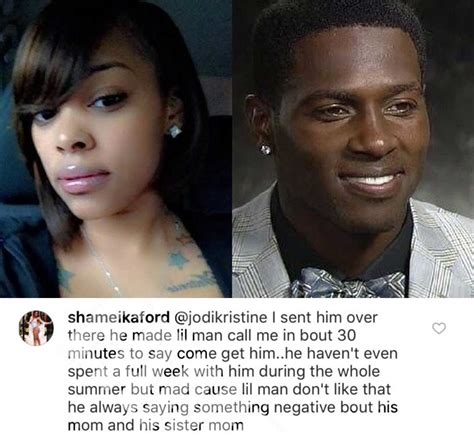 not cool steelers wr antonio brown blast mother of his son as a hoe