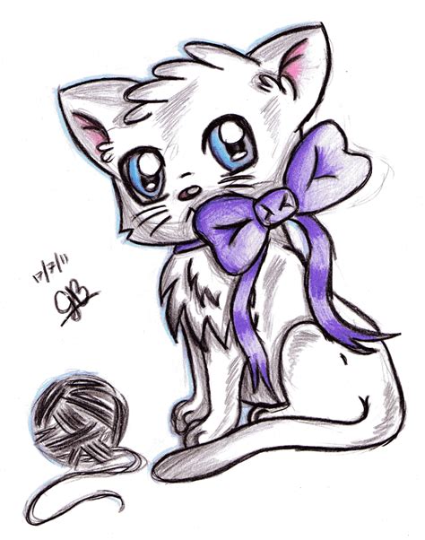 Anime Cat Drawing At Getdrawings Free Download