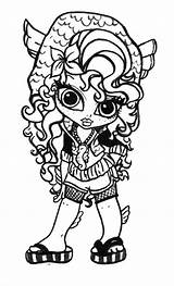Monster High Baby Cartoon Coloring Pages sketch template