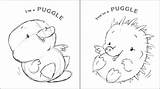 Puggle sketch template