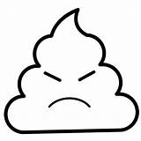 Poop Emoji sketch template