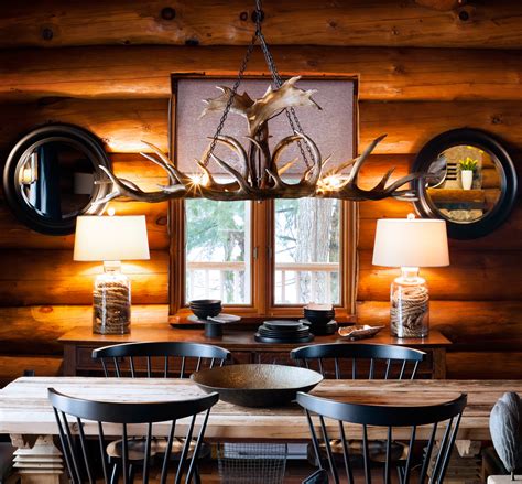 rosseau log cabin dining room contemporary dining room toronto  colin justin houzz