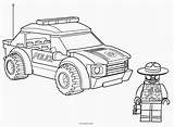 Lego Police Coloring Pages Car Rocks sketch template