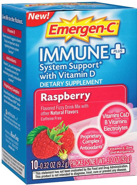 emergen  immune system support raspberry  ea pack   walmartcom