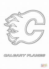 Coloring Hockey Pages Nhl Flames Calgary Logo Printable Colouring Sport Sports Logos Print Color Maple Sheets Toronto Book Supercoloring Rules sketch template