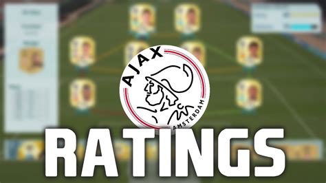 fifa   official ajax player ratings youtube