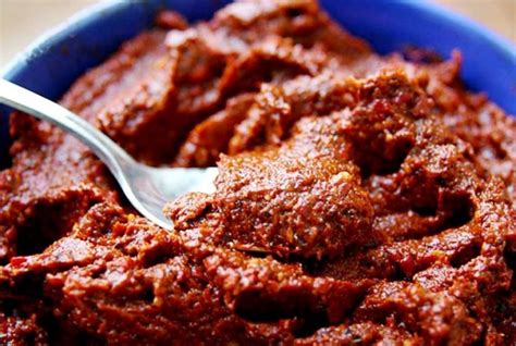 ajika   hot  spicy georgian sauce  originated  samegrelo