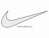 Nike Logo Swoosh Stencil Template Outline Vector Coloring Getdrawings sketch template