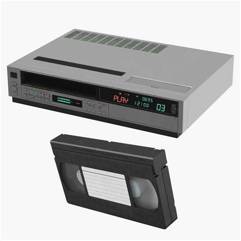 vcr player vhs cassette  model turbosquid