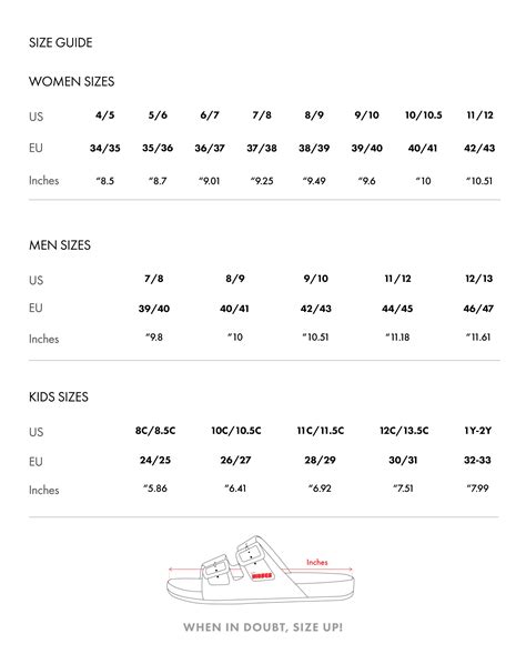 size guide kids freedom moses australia