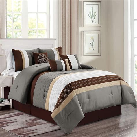 sapphire home luxury  piece fullqueenkingcal king comforter set
