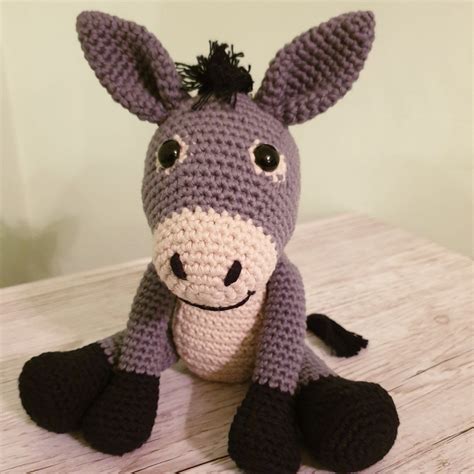 donkey crochet pattern dennis  donkey crochet pattern etsy uk