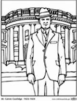 Presidents Coloring Pages Pdf States United  Hoover Herbert sketch template
